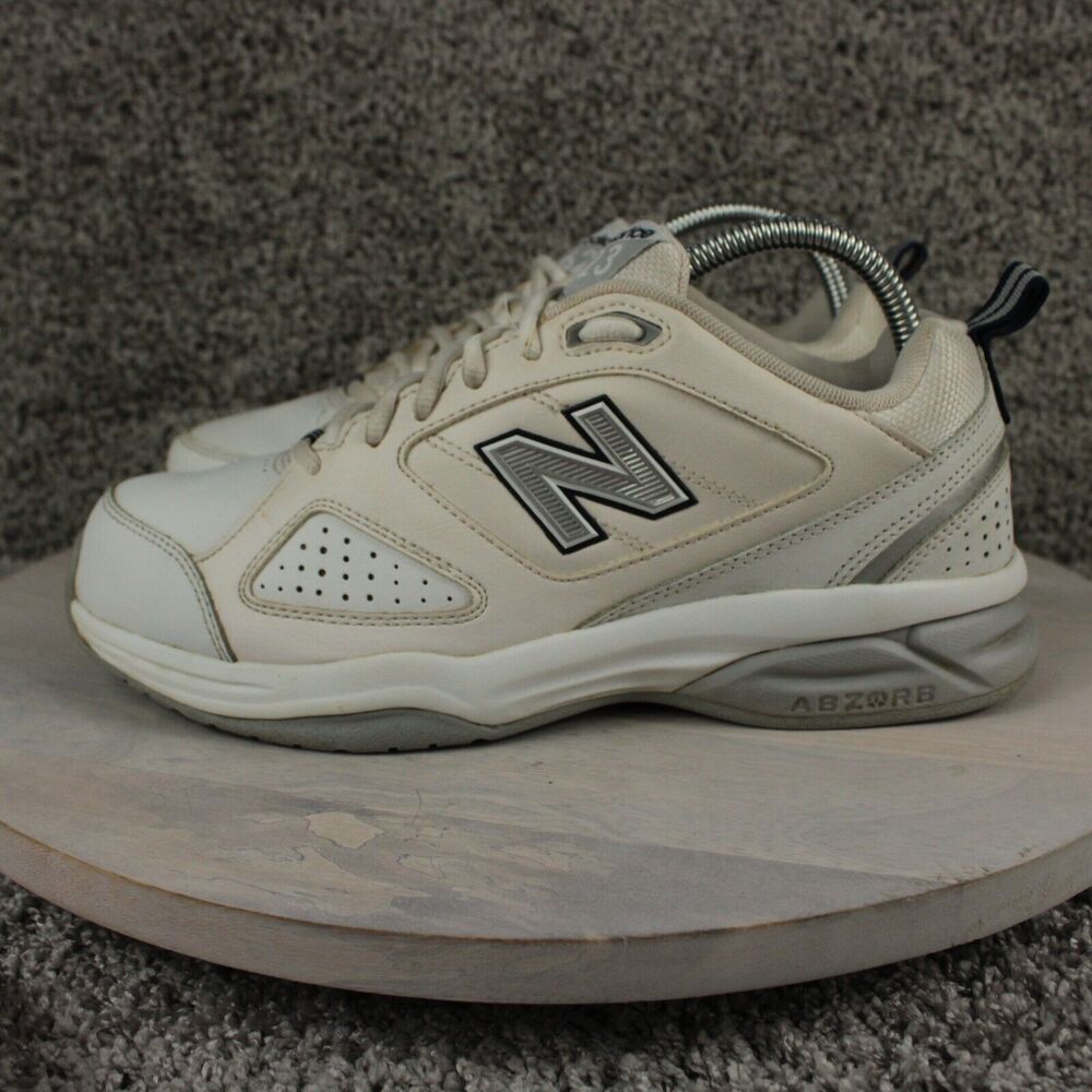 New Balance 623v3 Training Sneakers Mens 8.5 White Leather Athletic - Picture 5 of 12